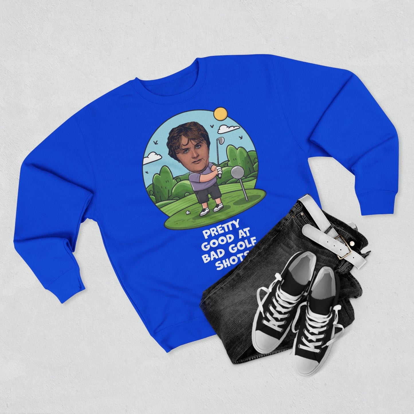 Lewis Capaldi Unisex Crewneck Sweatshirt - Golfing