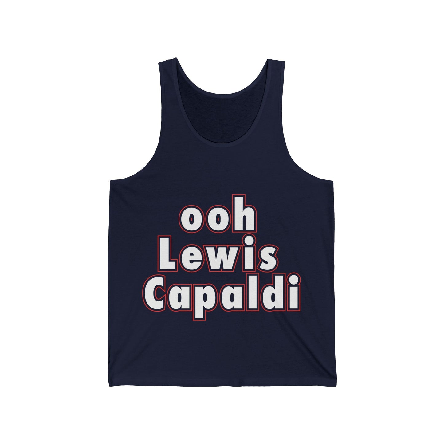 Lewis Capaldi Unisex Jersey Tank Top - Ooh Lewis Capaldi