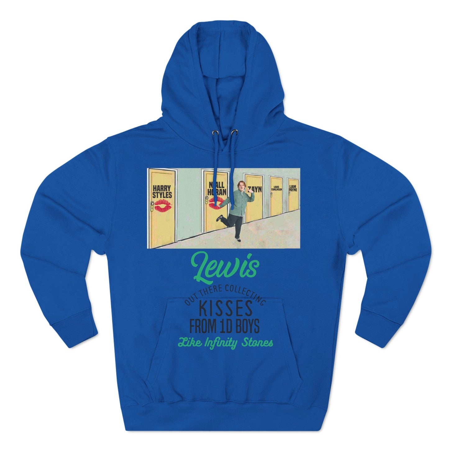 Lewis Capaldi Three-Panel Fleece Hoodie - Lewis out there collecting kisses from 1D boys