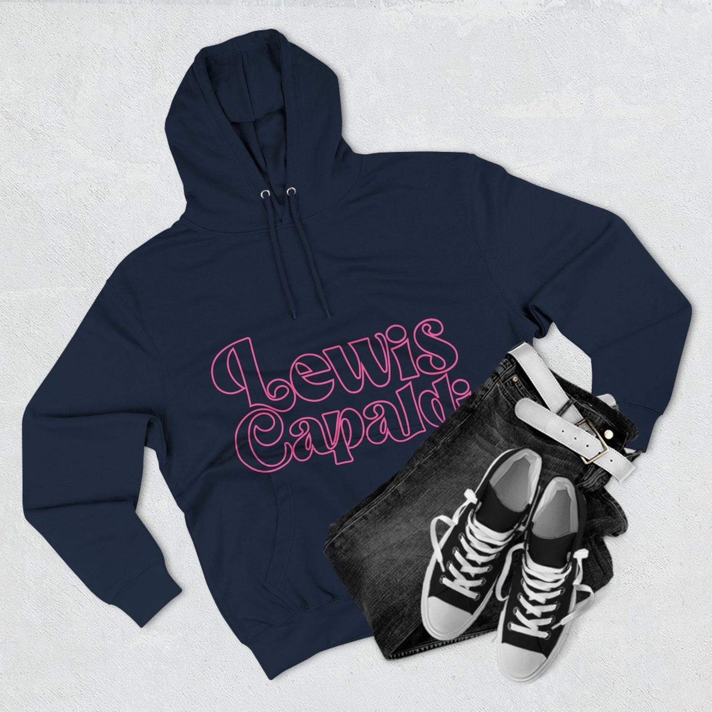 Lewis Capaldi Three-Panel Fleece Hoodie - Writing