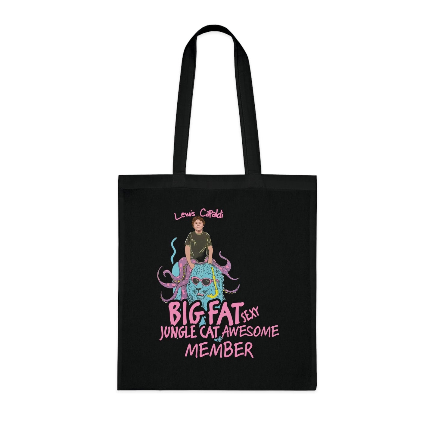 Lewis Capaldi Cotton Tote Bag - Big Fat Sexy Jungle Cats