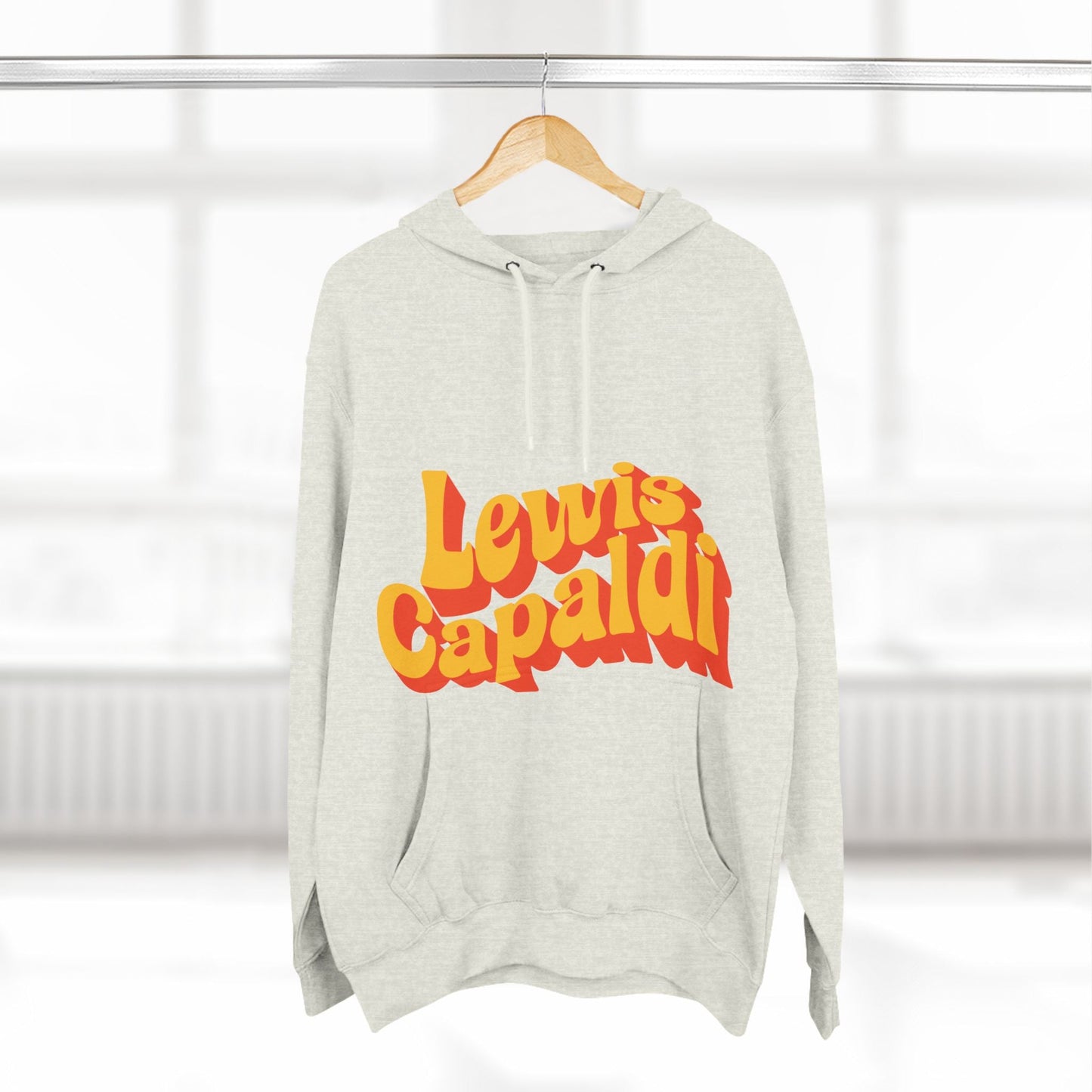 Lewis Capaldi Three-Panel Fleece Hoodie - Writing