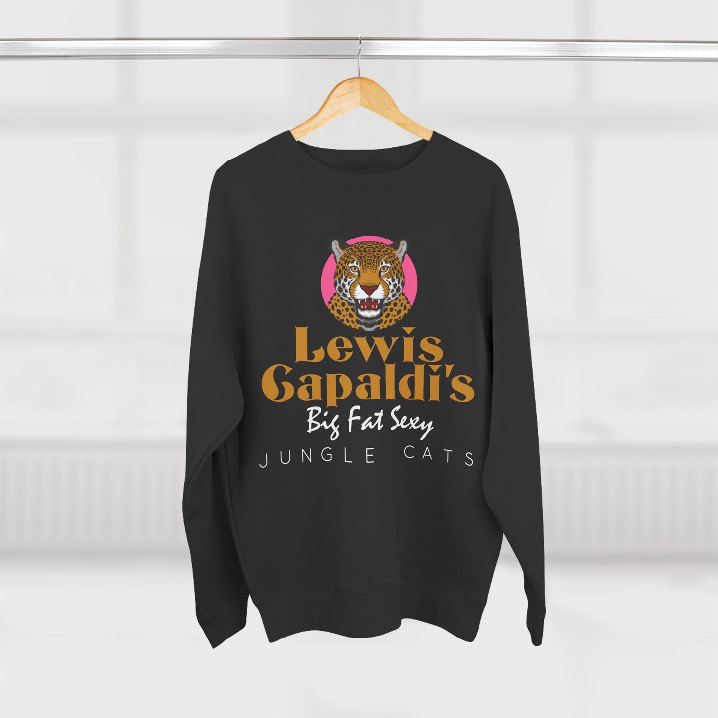 Lewis Capaldi Unisex Crewneck Sweatshirt - Big Fat Sexy Jungle Cats - Sweatshirt