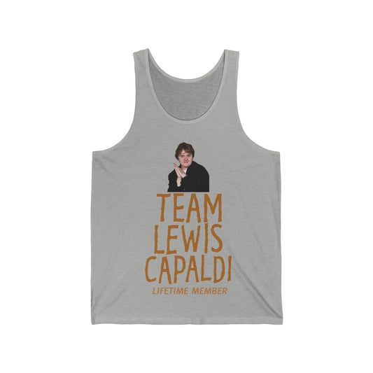 Lewis Capaldi Unisex Jersey Tank - Team Lewis Capaldi