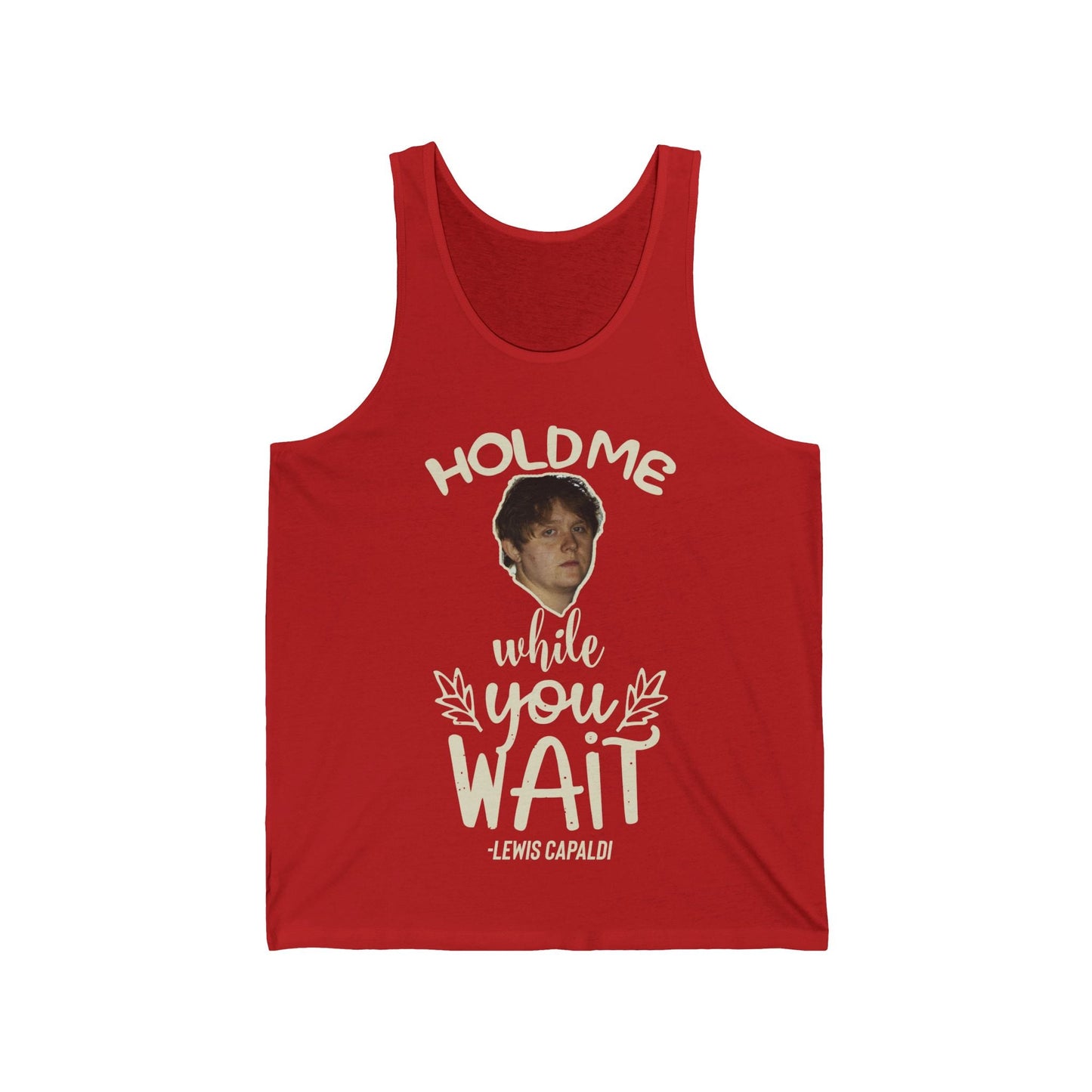 Lewis Capaldi Unisex Jersey Tank Top - Hold me while you wait