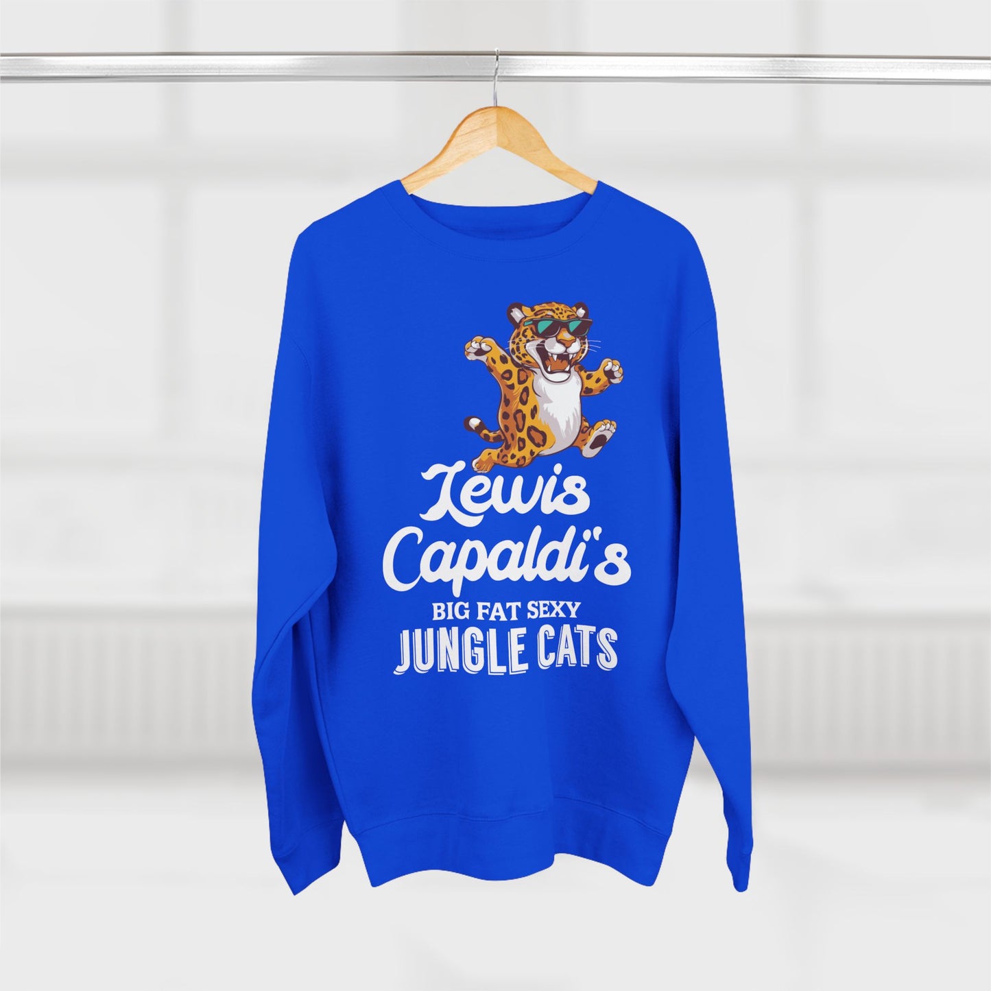 Lewis Capaldi Unisex Crewneck Sweatshirt - Big Fat Sexy Jungle Cats