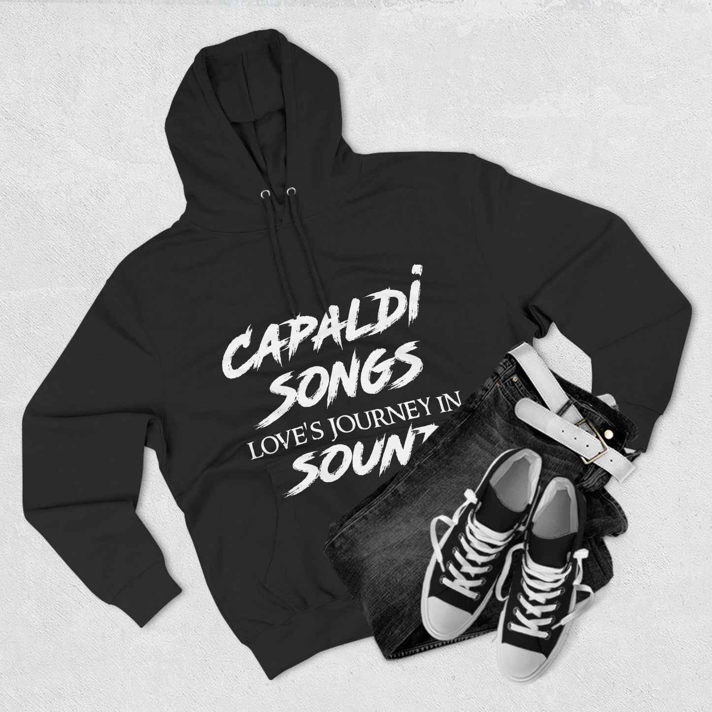 Lewis Capaldi Three-Panel Fleece Hoodie - Capaldi Songs