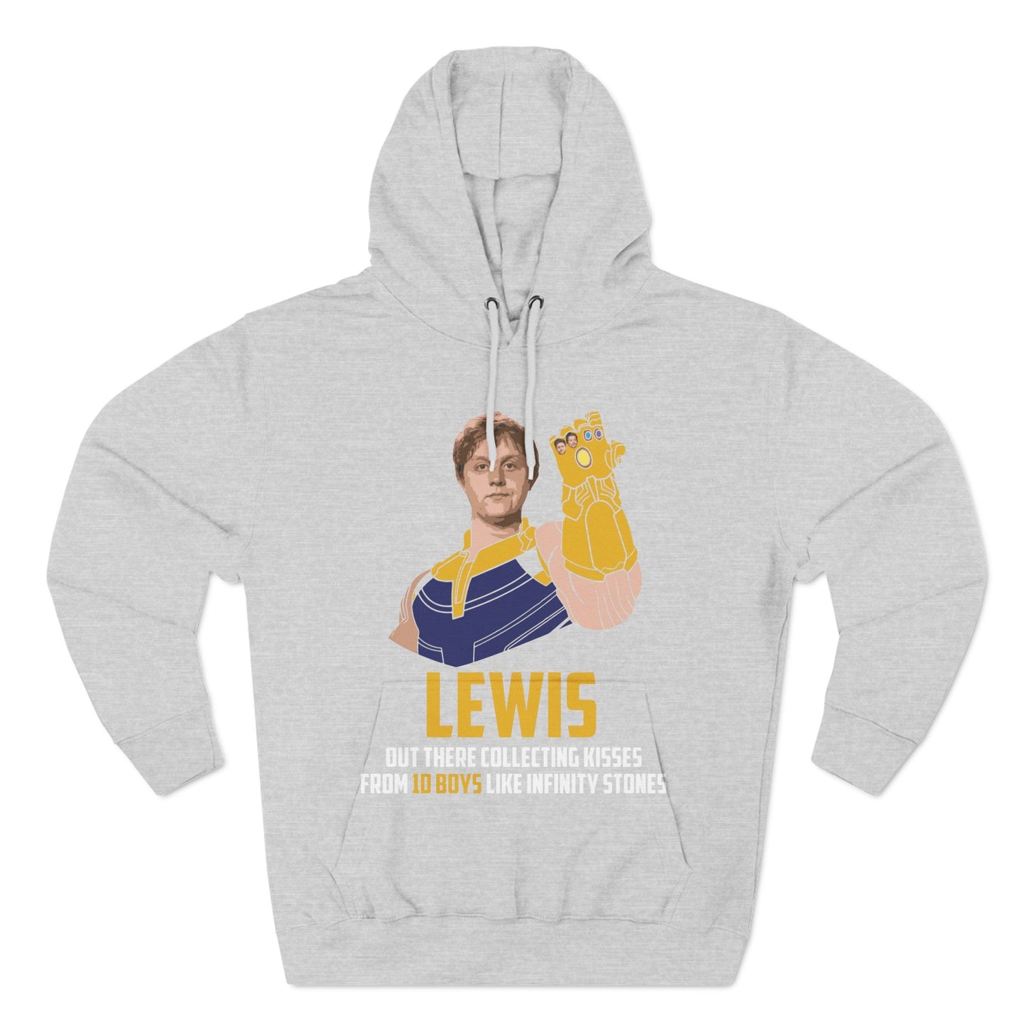 Lewis Capaldi Three-Panel Fleece Hoodie - Lewis out there collecting kisses from 1D boys