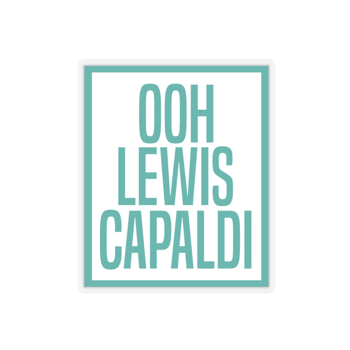 Lewis Capaldi Kiss-Cut Stickers - Ooh Lewis Capaldi