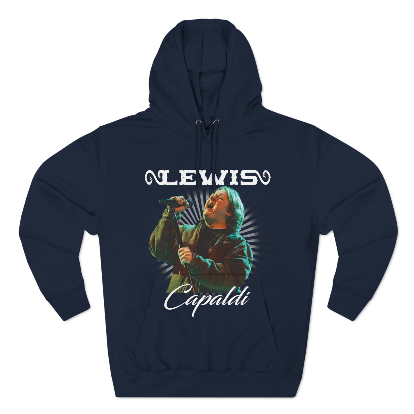 Lewis Capaldi Three-Panel Fleece Hoodie - Graphic