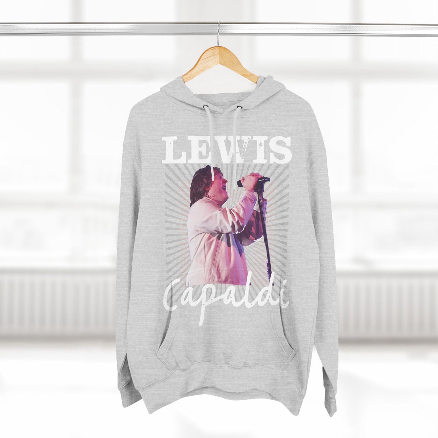 Lewis Capaldi Three-Panel Fleece Hoodie - Graphic