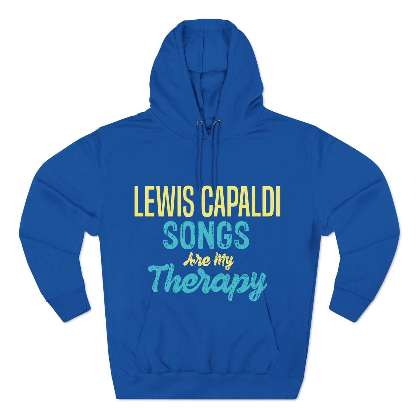 Lewis Capaldi Three-Panel Fleece Hoodie - Lewis Capaldi songs are my therapy