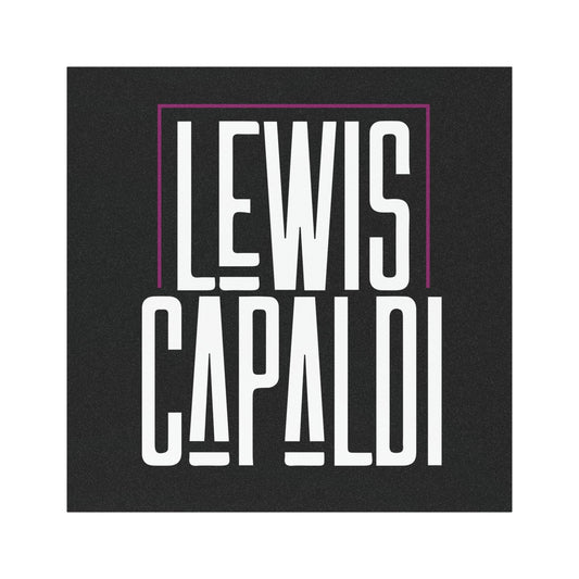 Lewis Capaldi Car Magnet - Writing