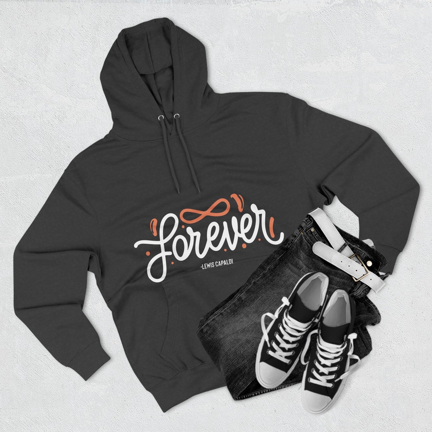 Lewis Capaldi Three-Panel Fleece Hoodie - Forever