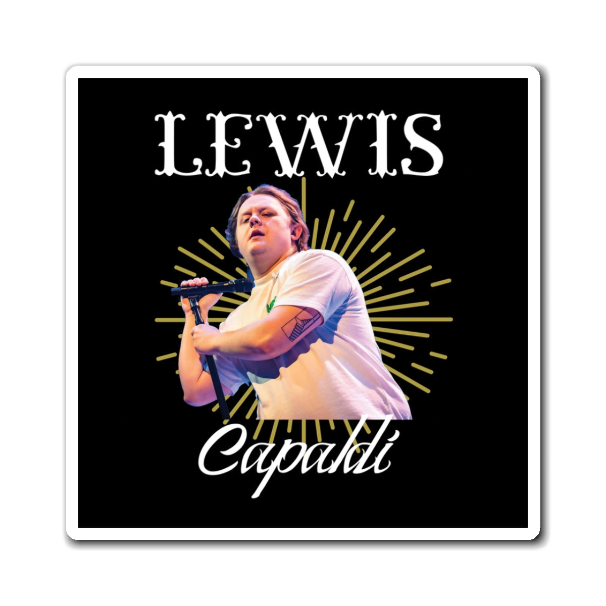 Lewis Capaldi Magnets - Graphic