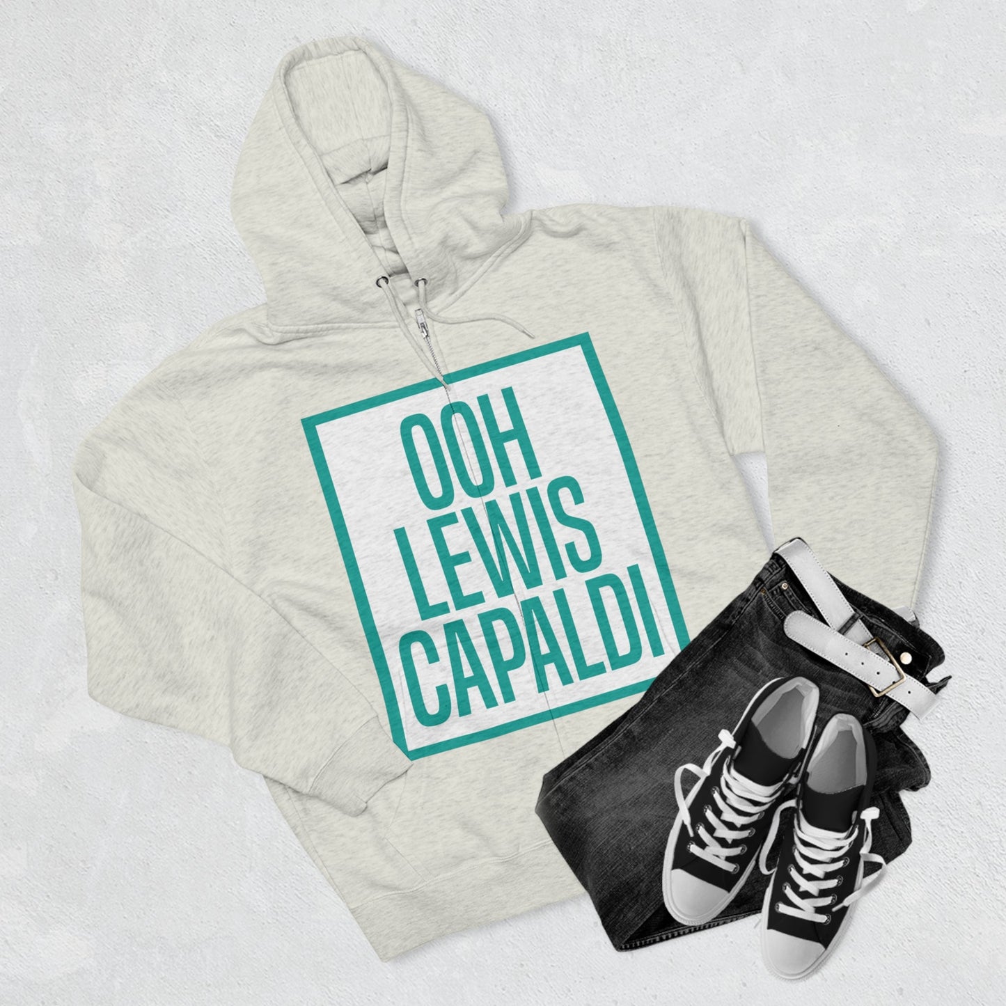 Lewis Capaldi Unisex Zip Hoodie - Ooh Lewis Capaldi