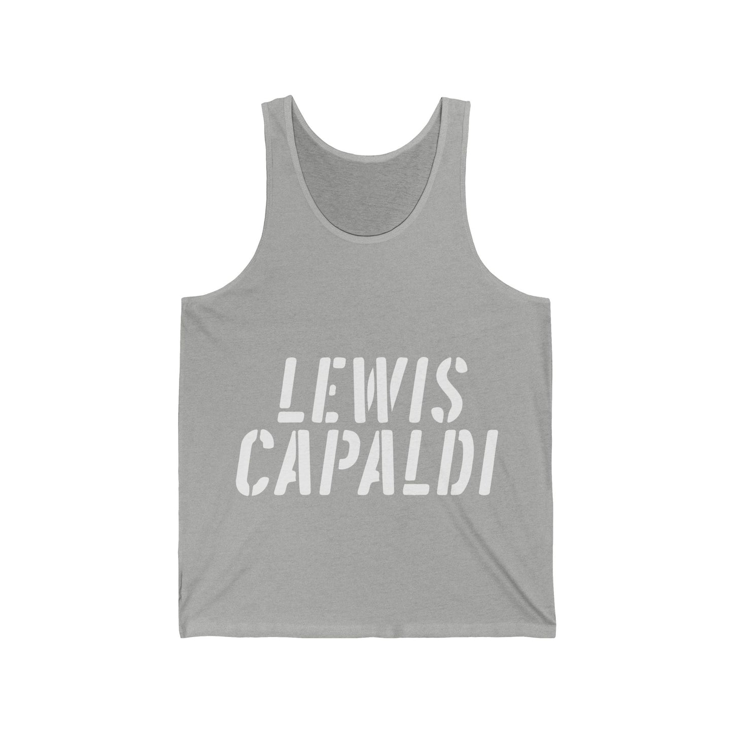 Lewis Capaldi Unisex Jersey Tank Top - Writing