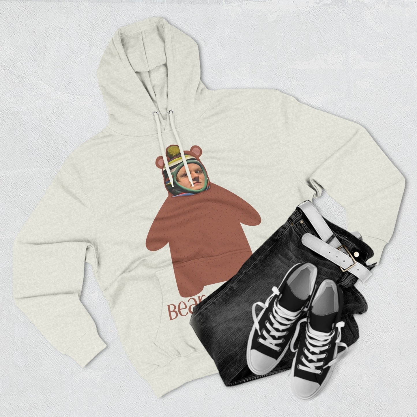 Lewis Capaldi Three-Panel Fleece Hoodie - Bear Capaldi