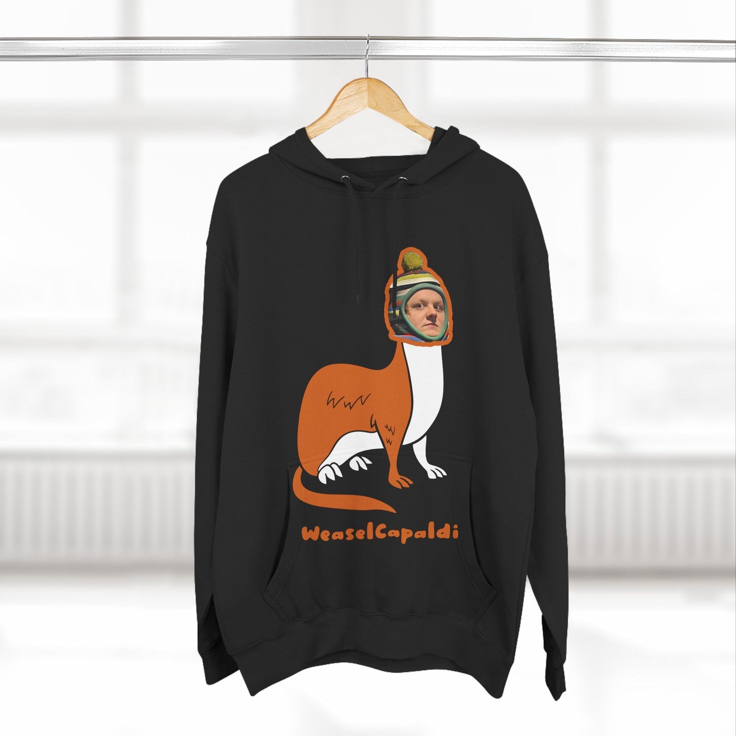 Lewis Capaldi Three-Panel Fleece Hoodie - Weasel Capaldi