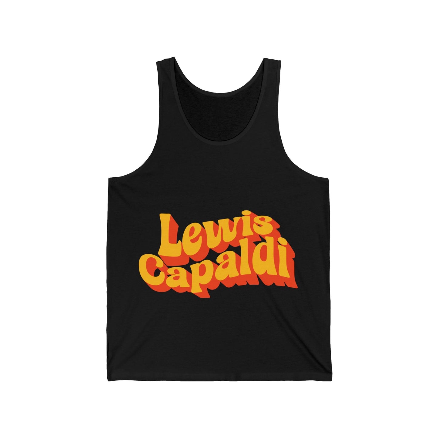 Lewis Capaldi Unisex Jersey Tank Top - Writing