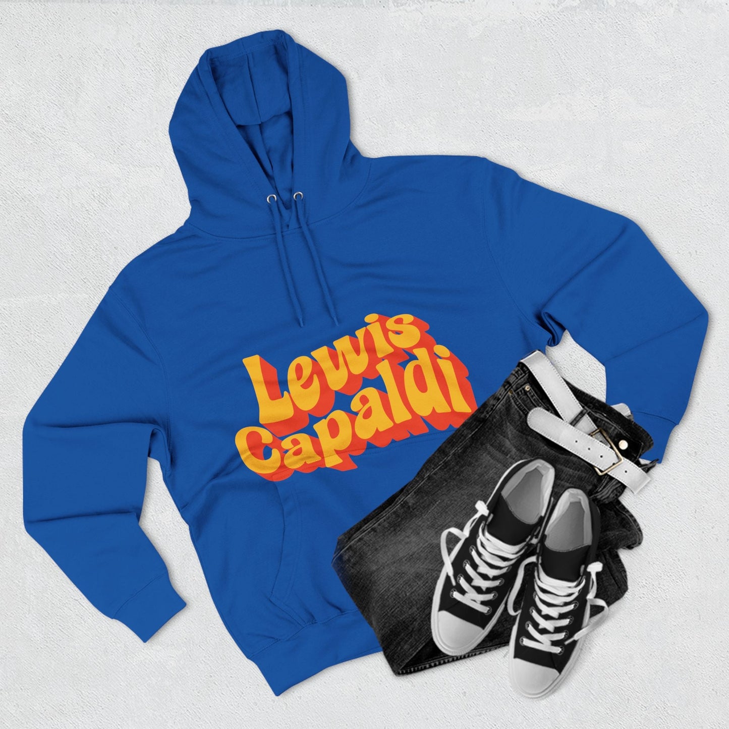 Lewis Capaldi Three-Panel Fleece Hoodie - Writing