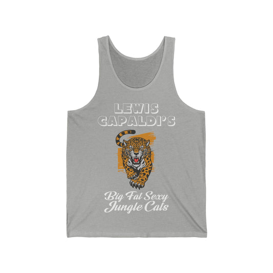 Lewis Capaldi Unisex Jersey Tank Top - Big Fat Sexy jungle cats