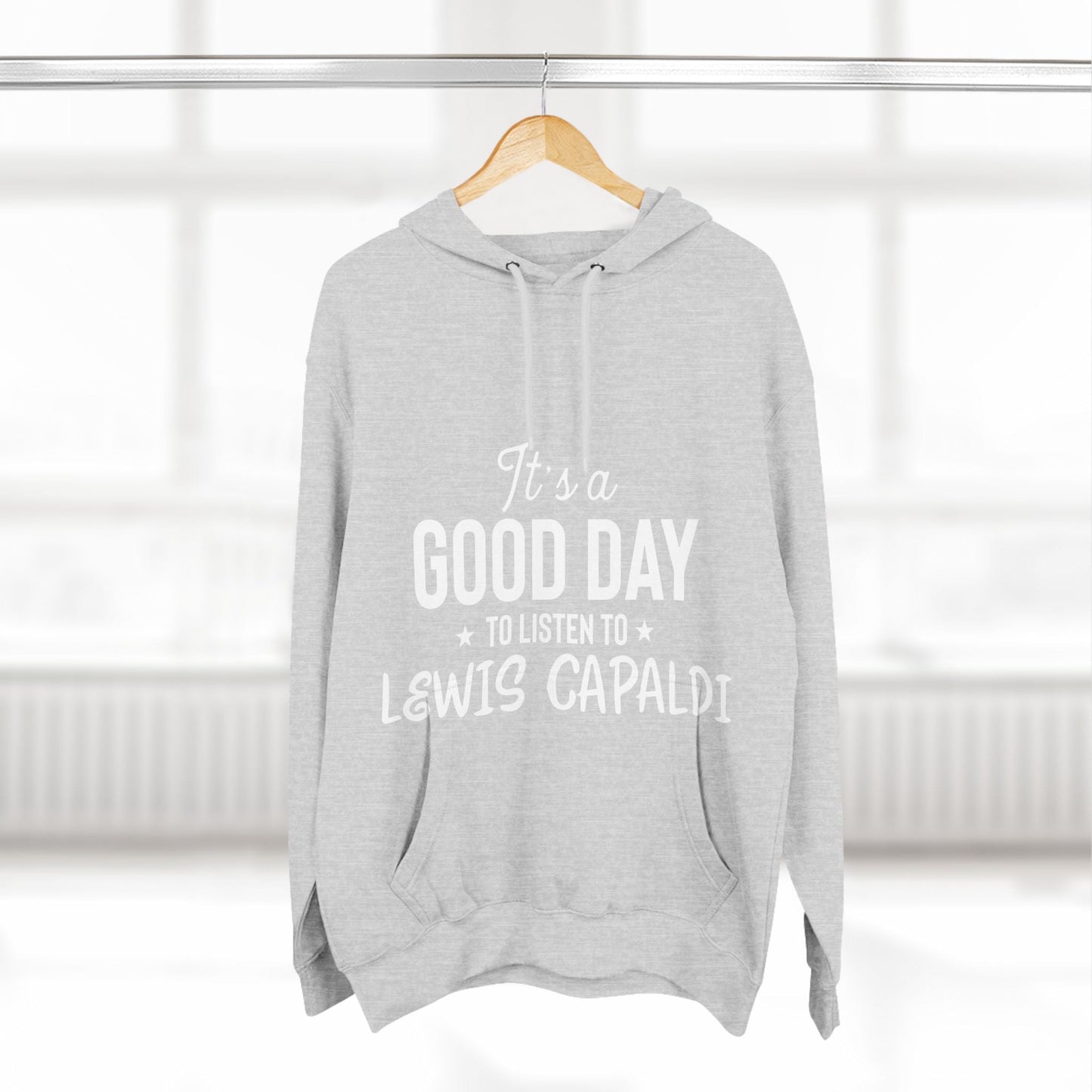 Lewis Capaldi Three-Panel Fleece Hoodie - It's a good day to listen to Lewis Capaldi songs