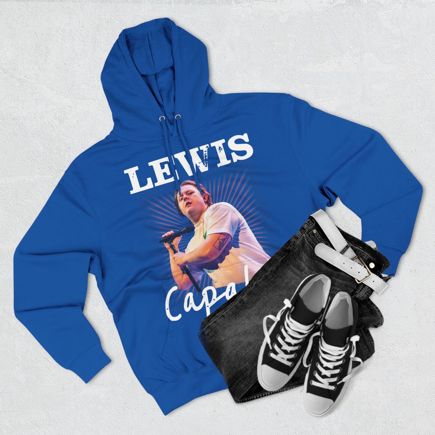 Lewis Capaldi Three-Panel Fleece Hoodie - Graphic