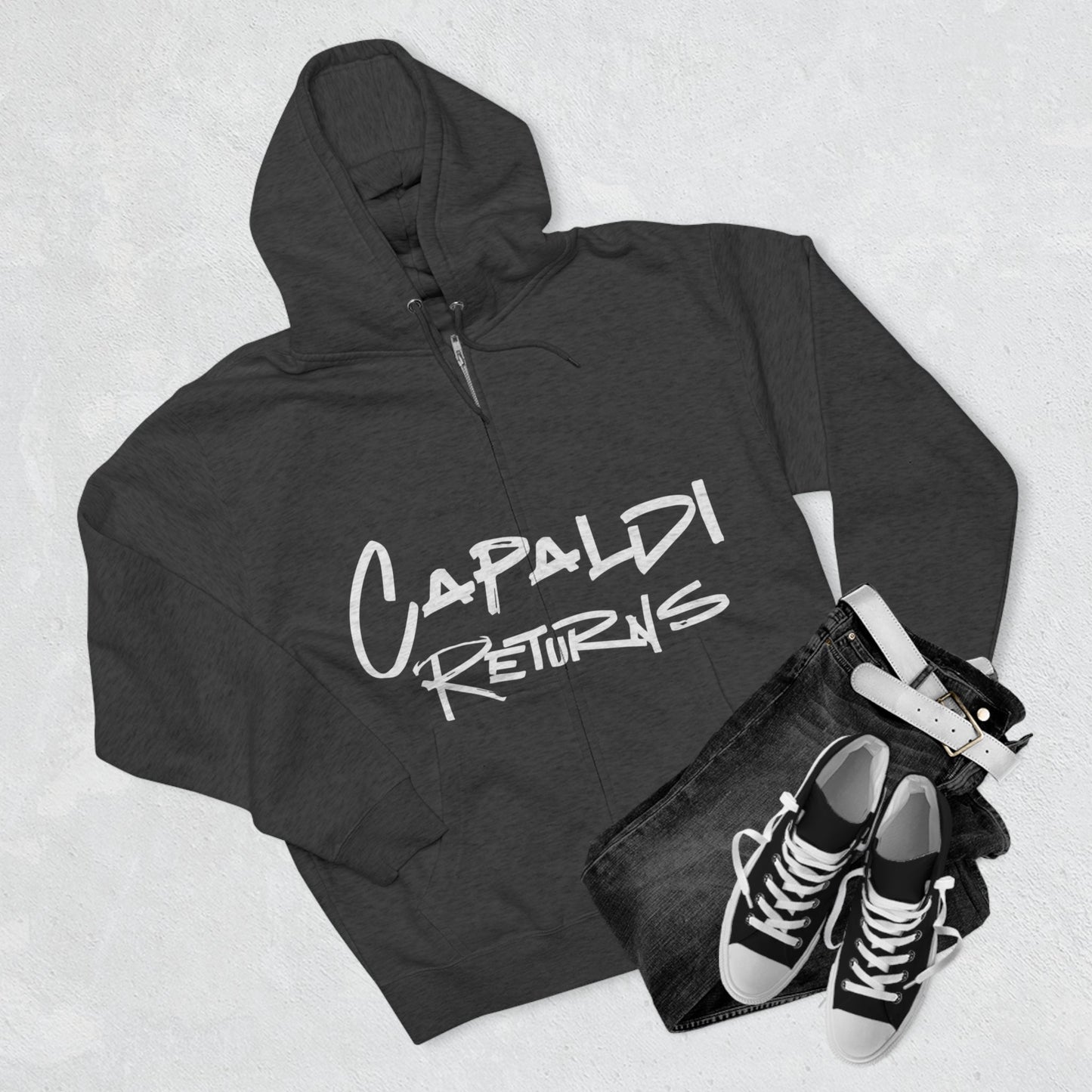 Lewis Capaldi Unisex Zip Hoodie - Capaldi returns