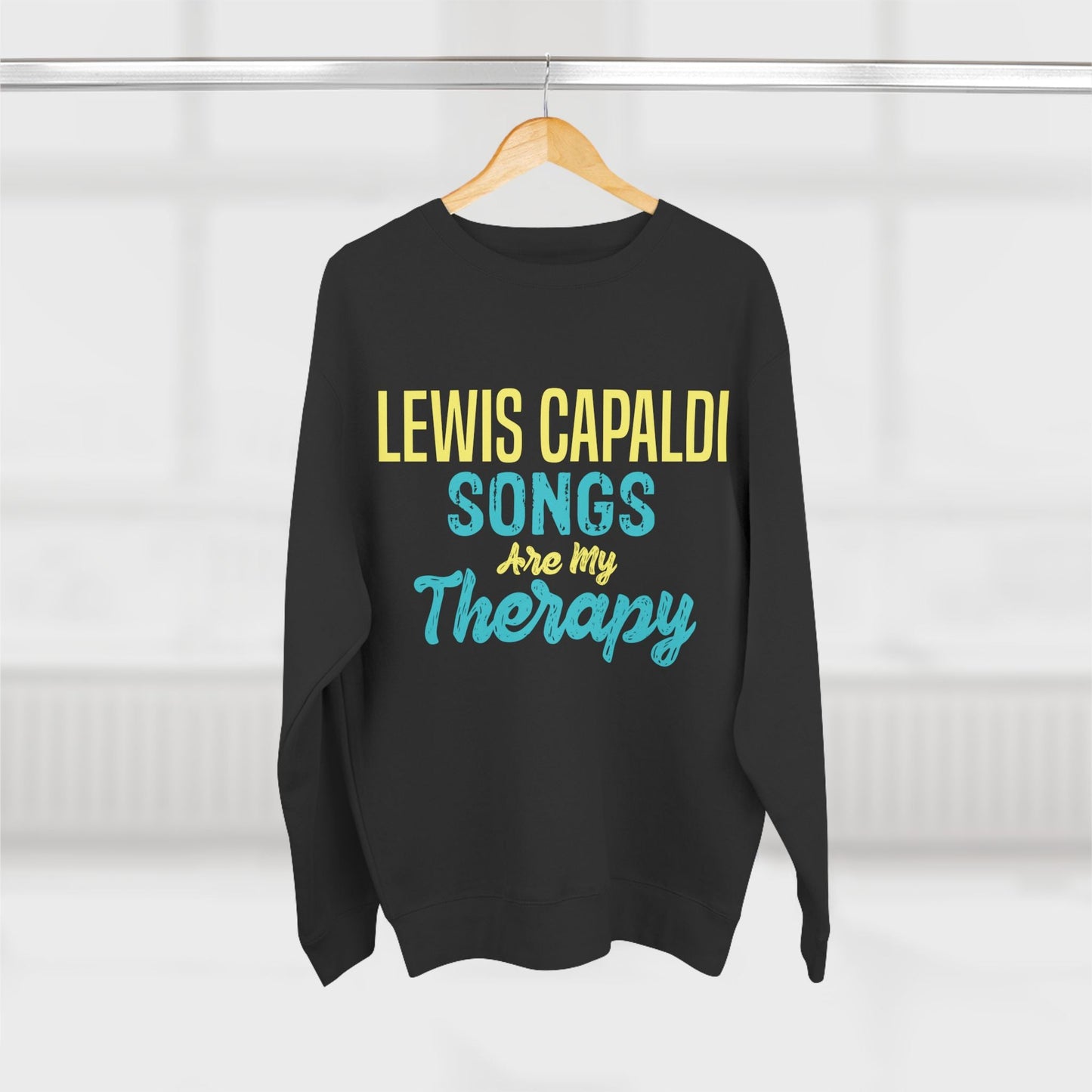 Lewis Capaldi Unisex Crewneck Sweatshirt - Lewis Capaldi songs are my therapy