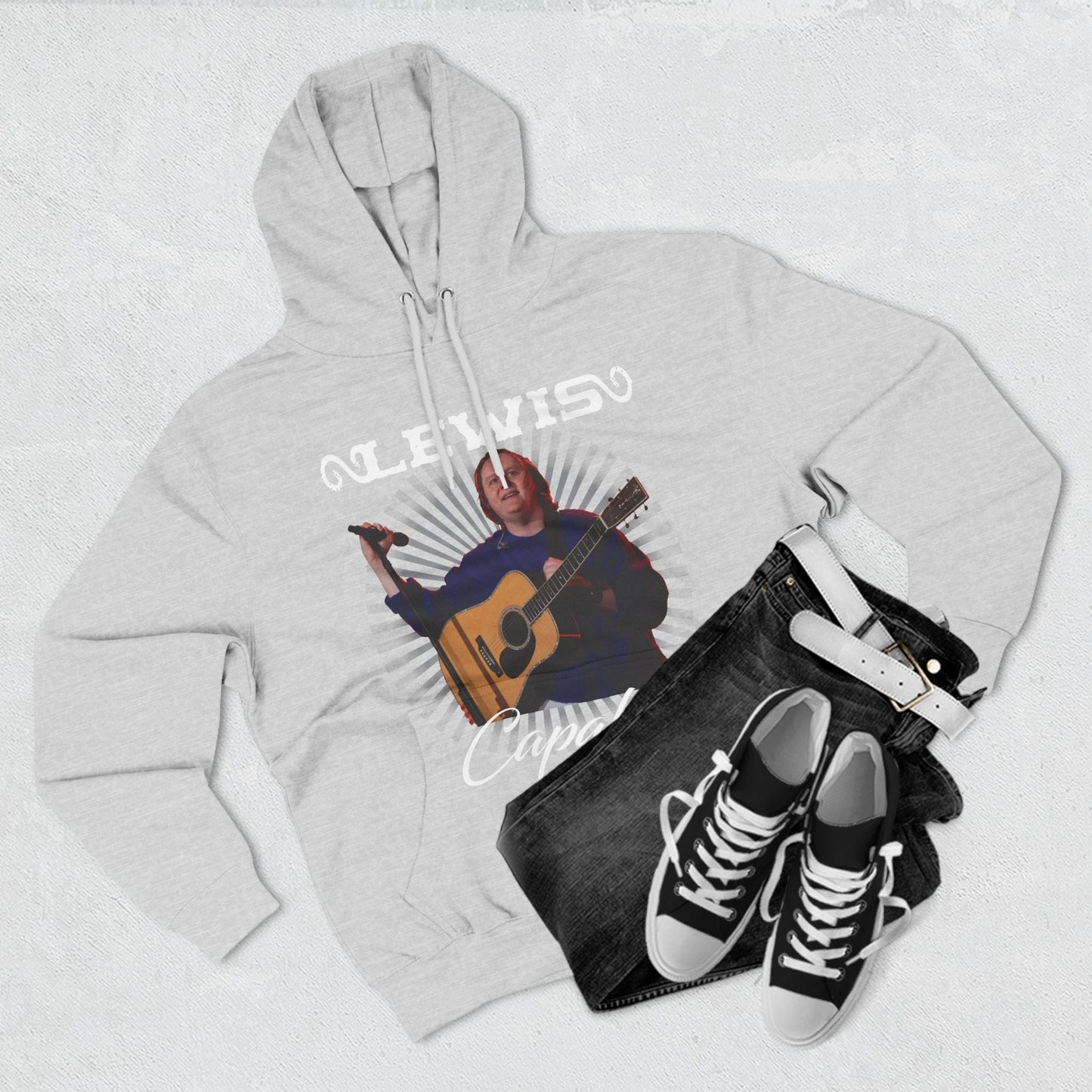 Lewis Capaldi Three-Panel Fleece Hoodie - Graphic