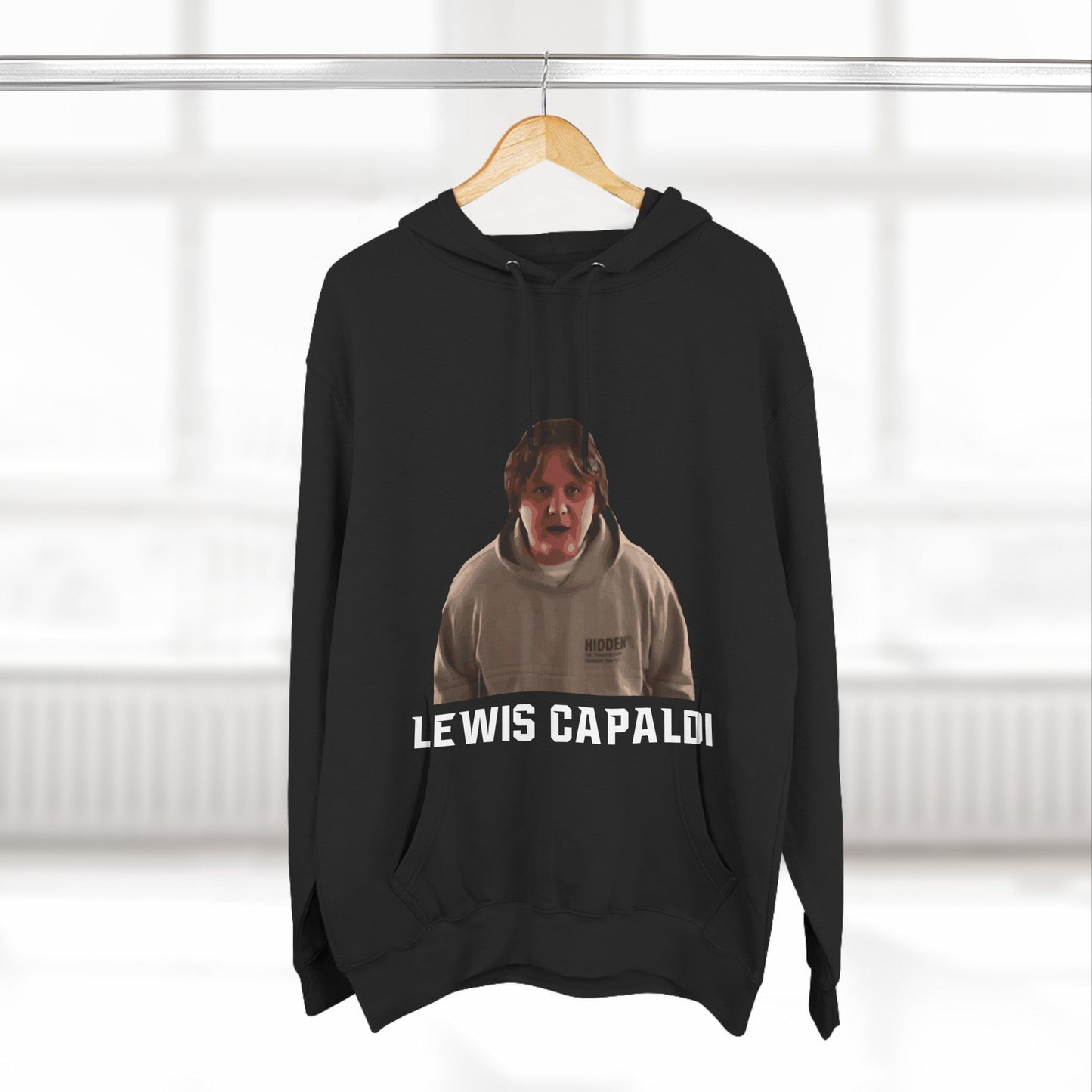 Lewis Capaldi Three-Panel Fleece Hoodie - Graphic