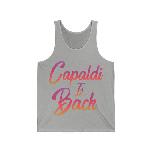 Lewis Capaldi Unisex Jersey Tank Top - Capaldi is back