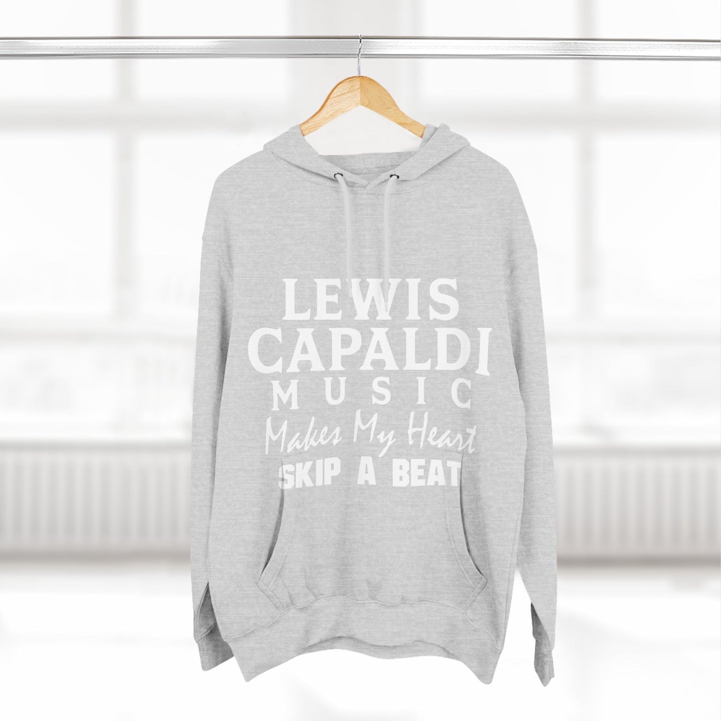 Lewis Capaldi Three-Panel Fleece Hoodie - Lewis Capaldi music