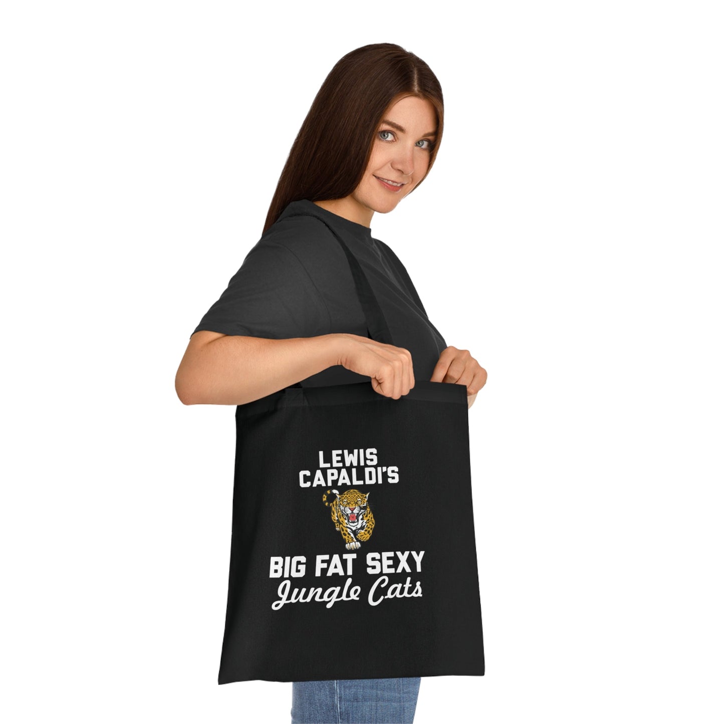 Lewis Capaldi Cotton Tote Bag - Big Fat Sexy Jungle Cats