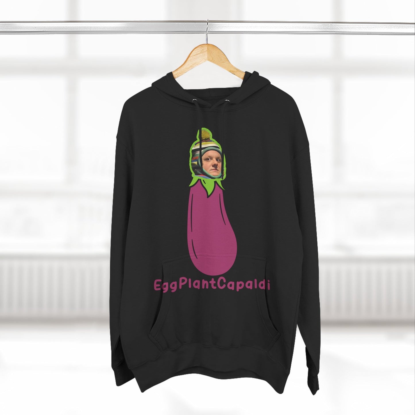 Lewis Capaldi Three-Panel Fleece Hoodie - Egg Plant Capaldi