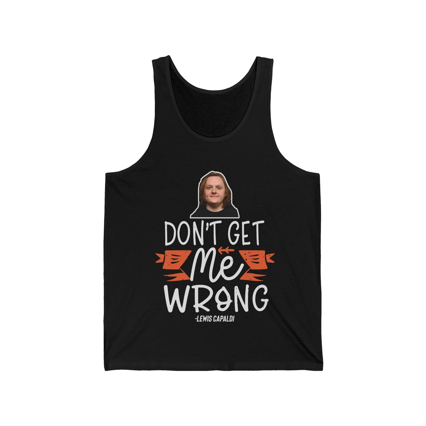 Lewis Capaldi Unisex Jersey Tank Top - Don't get me wrong