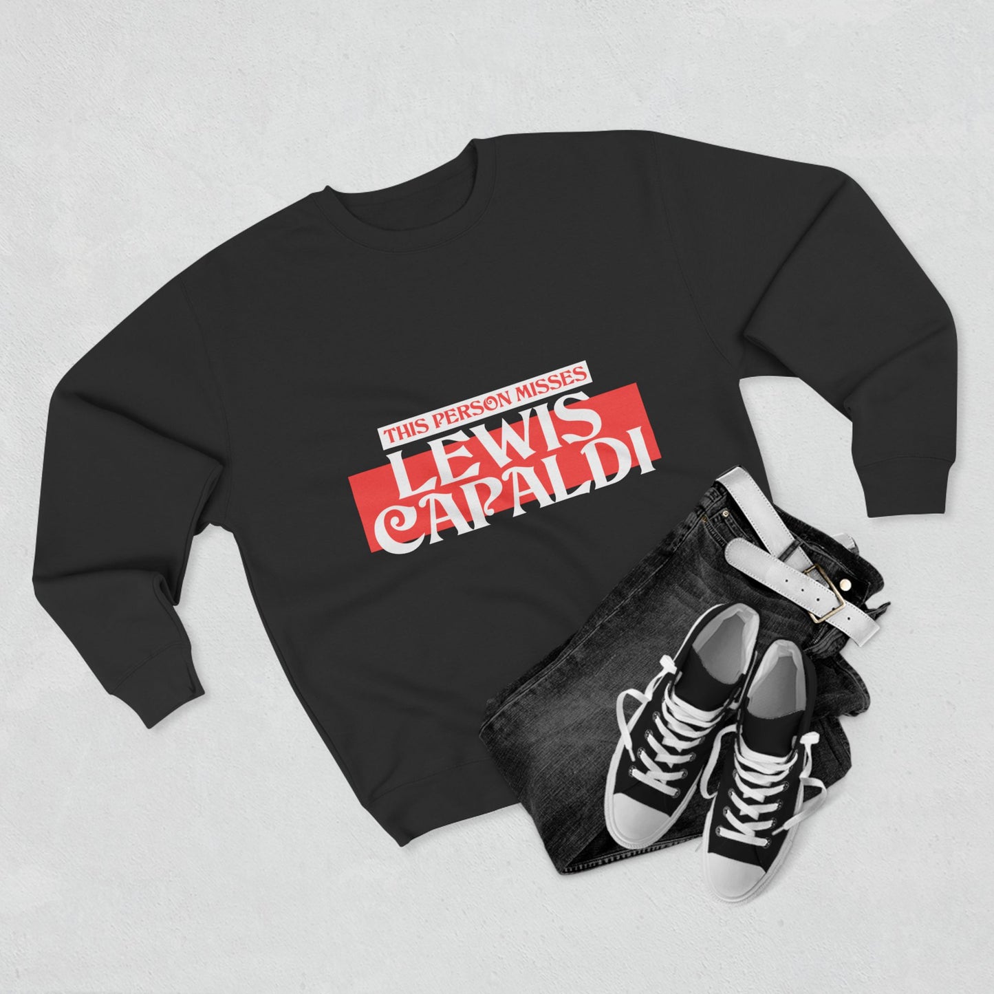 Lewis Capaldi Unisex Crewneck Sweatshirt - This Person Misses Lewis Capaldi