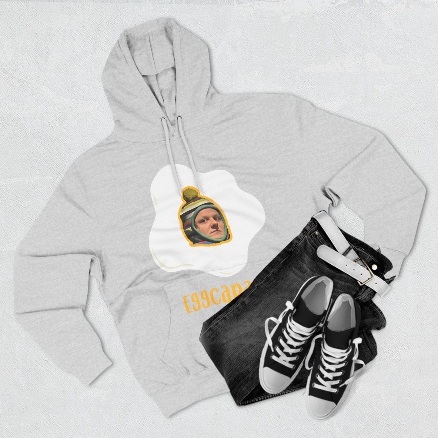 Lewis Capaldi Three-Panel Fleece Hoodie - Egg Capaldi