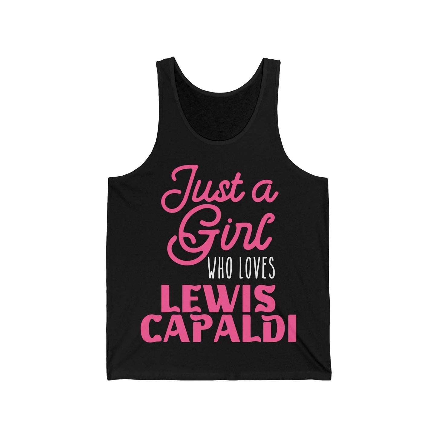 Lewis Capaldi Unisex Jersey Tank Top - Just a girl who loves Lewis Capaldi