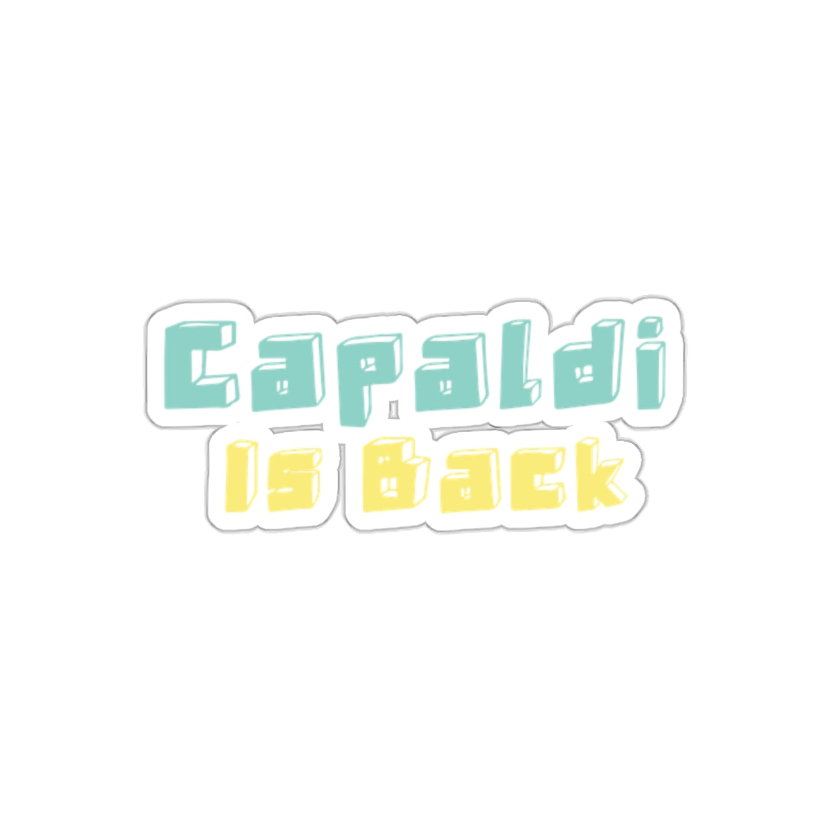 Lewis Capaldi Kiss-Cut Stickers - Capaldi is back