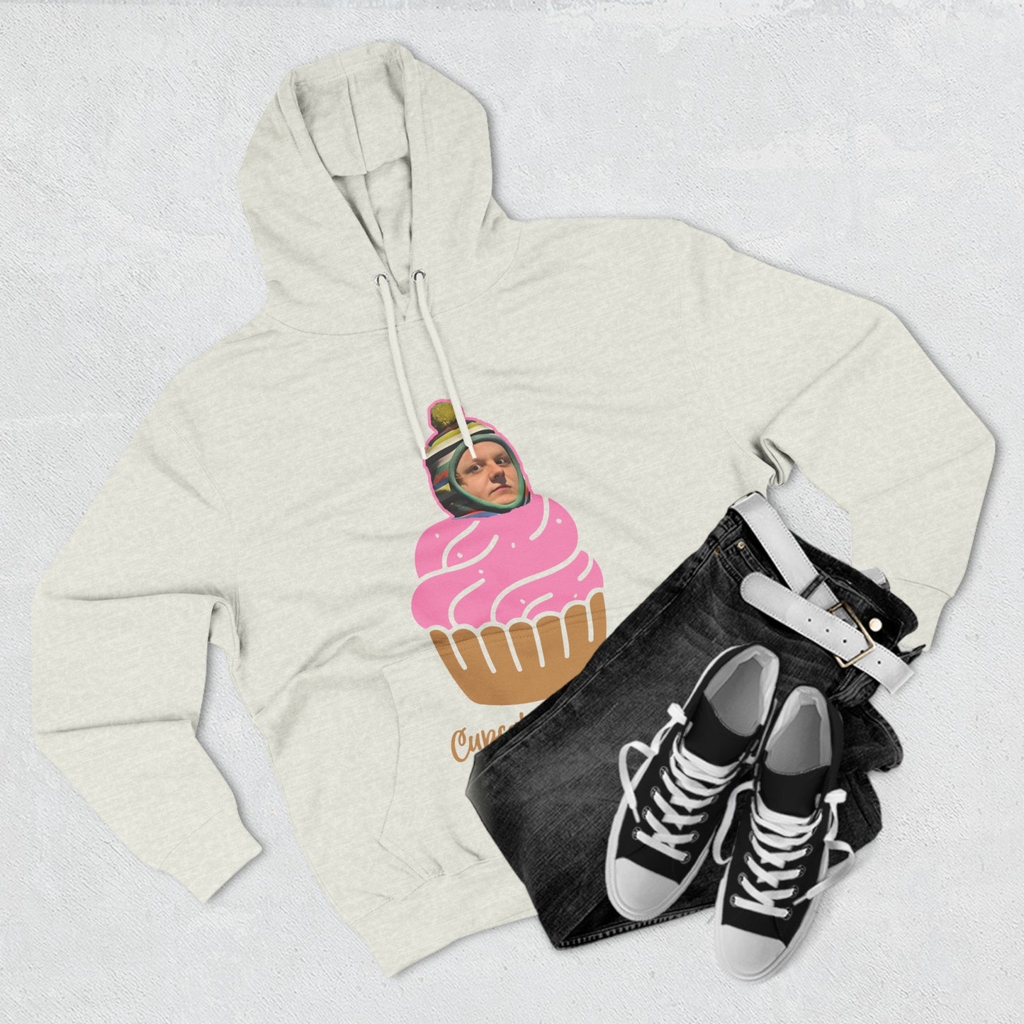 Lewis Capaldi Three-Panel Fleece Hoodie - Cup Cake Capaldi