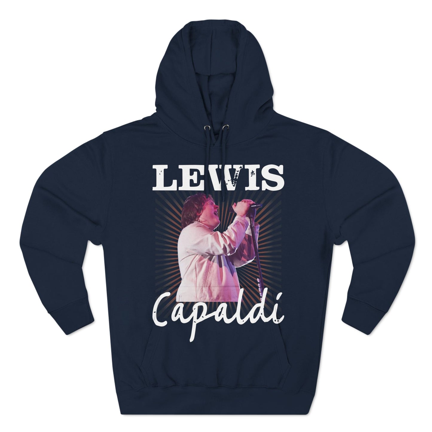 Lewis Capaldi Three-Panel Fleece Hoodie - Graphic