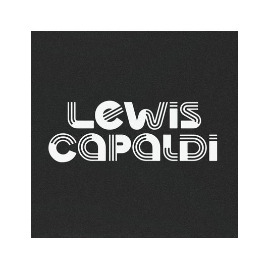 Lewis Capaldi Car Magnet - Writing