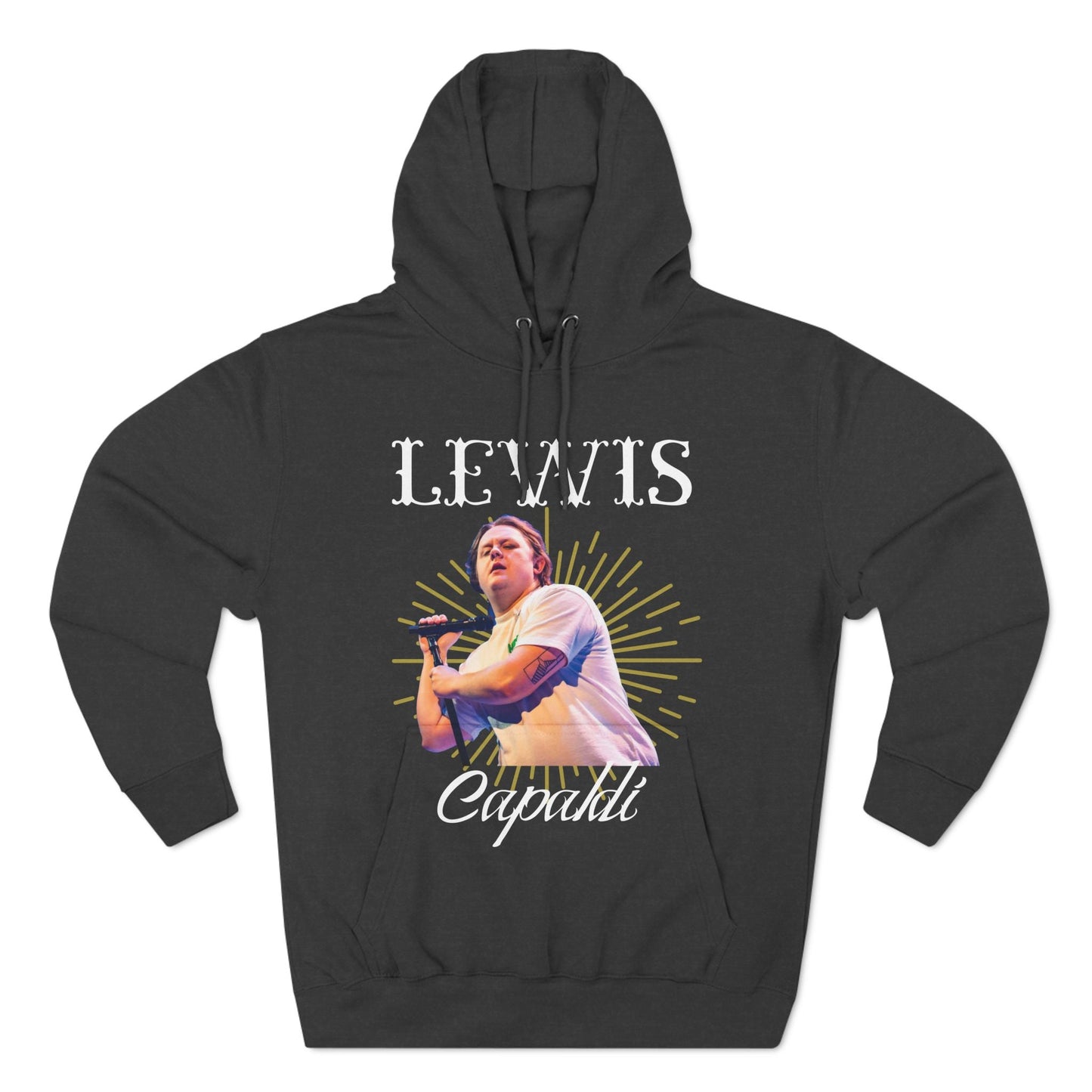 Lewis Capaldi Three-Panel Fleece Hoodie - Graphic