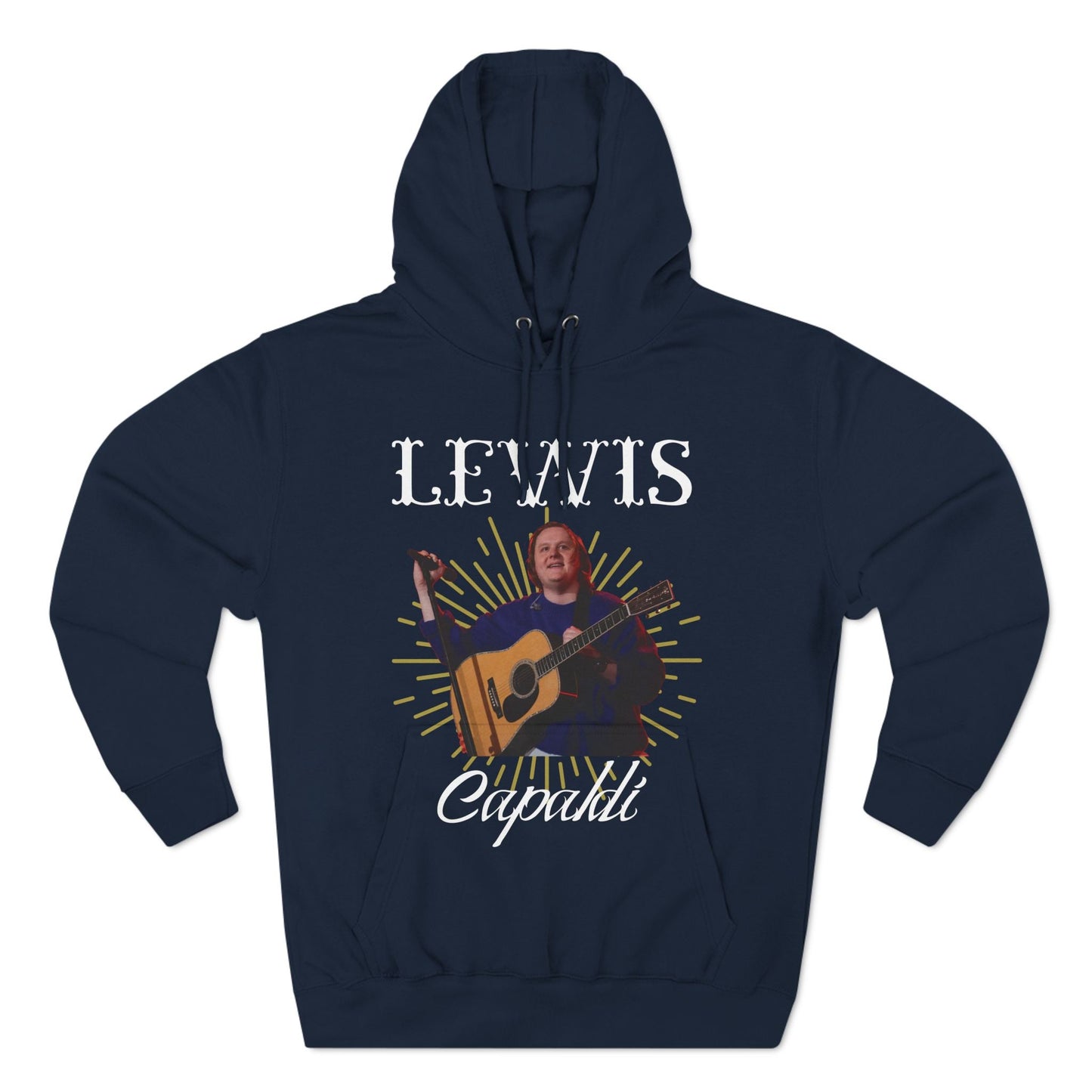 Lewis Capaldi Three-Panel Fleece Hoodie - Graphic