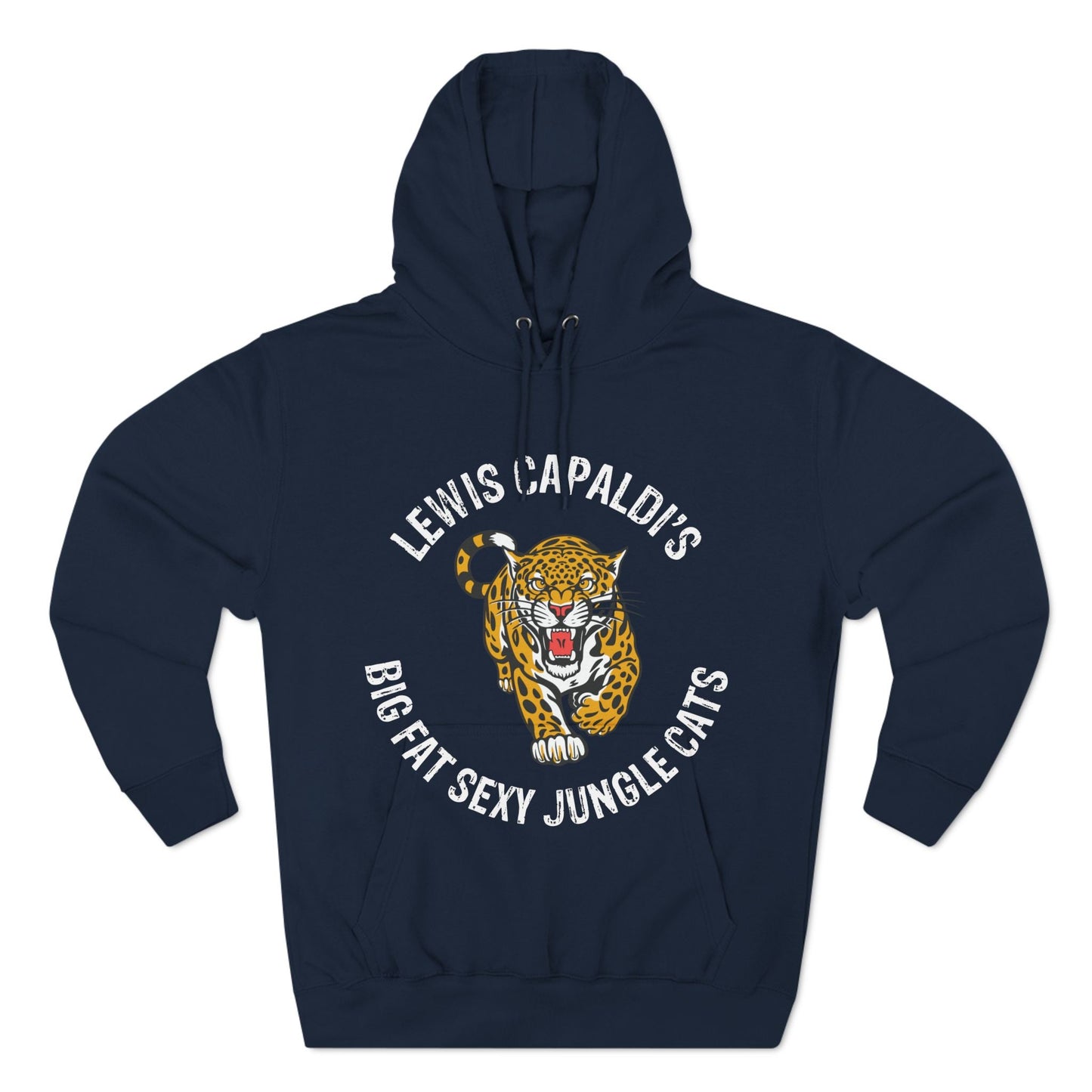 Lewis Capaldi Three-Panel Fleece Hoodie - Big Fat Sexy Jungle Cats