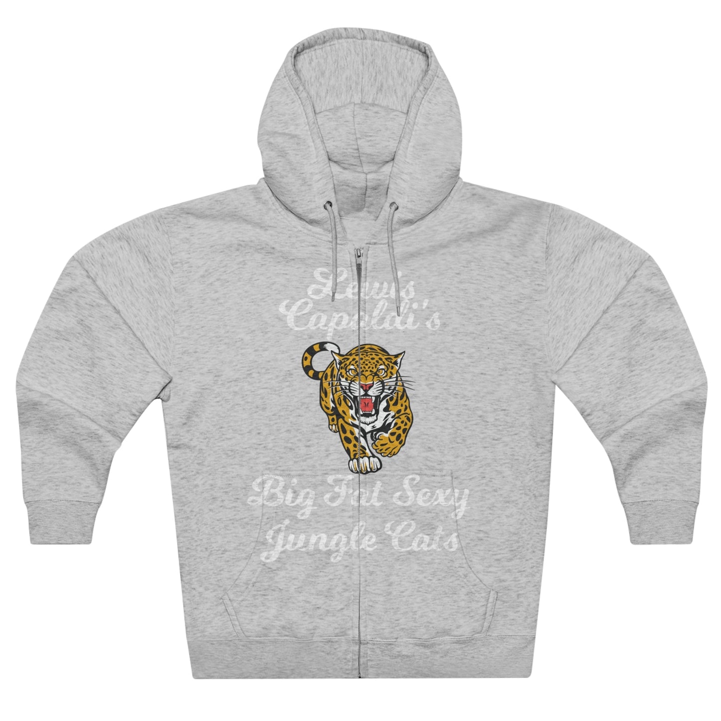 Lewis Capaldi Unisex Zip Hoodie - Big Fat Sexy Jungle Cats