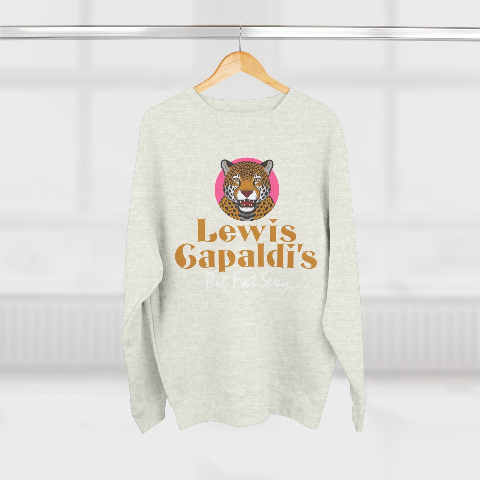 Lewis Capaldi Unisex Crewneck Sweatshirt - Big Fat Sexy Jungle Cats - Sweatshirt