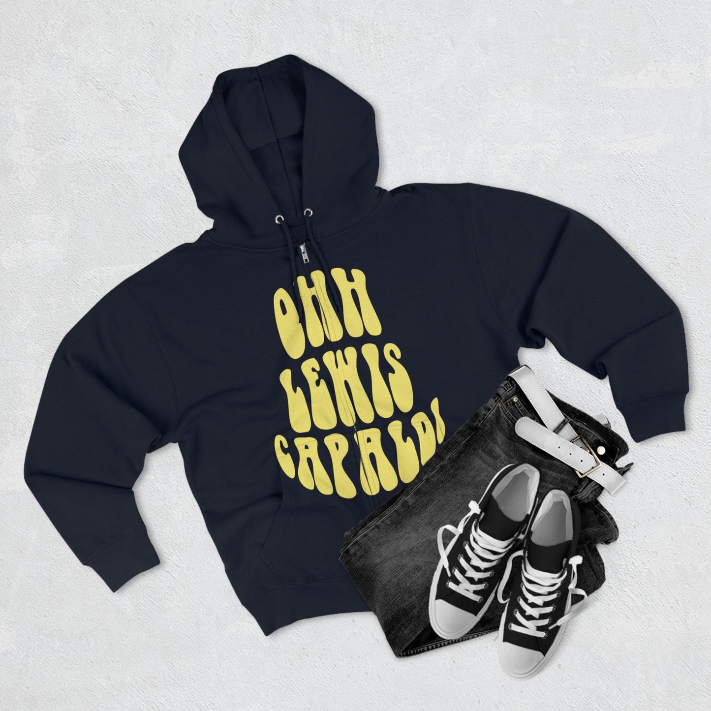 Lewis Capaldi Unisex Zip Hoodie - Ooh Lewis Capaldi